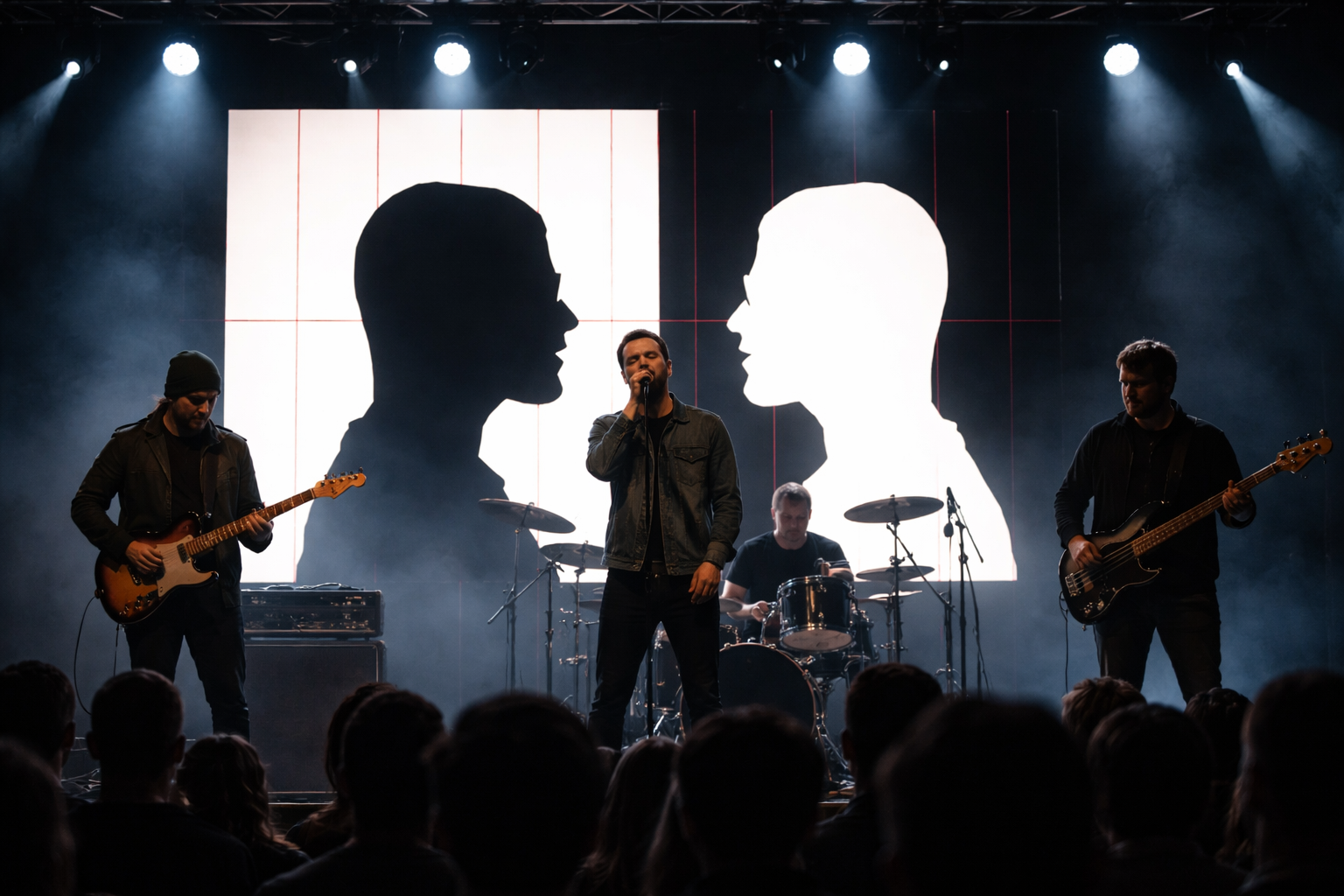 Visuals achter band