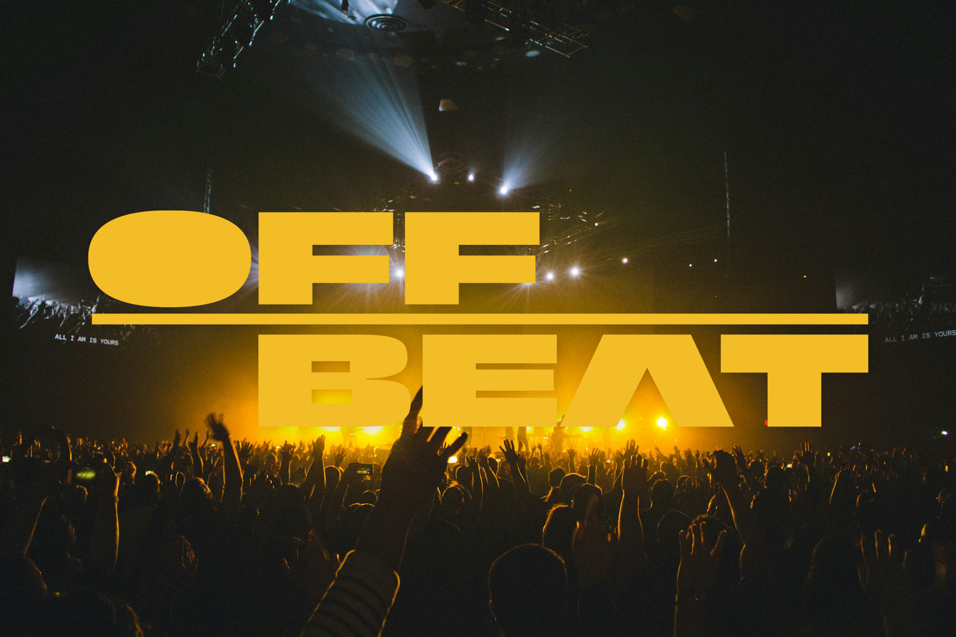 OFF-BEAT logo op achtergrond