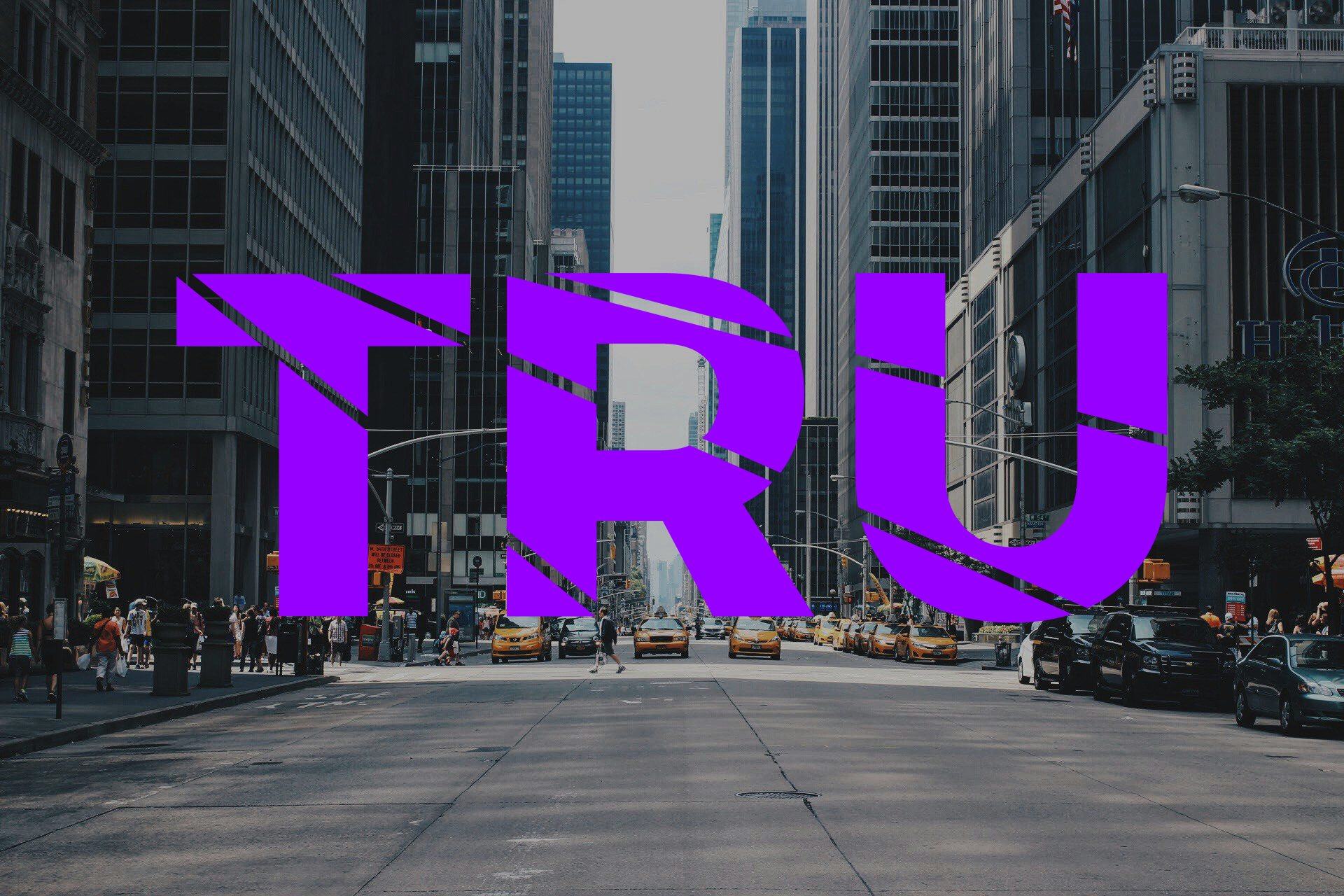 TRU Logo op achtergrond